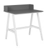 Bureau enfant moderne réglable en hauteur gris/blanc Emilien