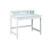 Bureau enfant style nature en pin massif vernis blanc Helda