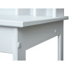 Bureau enfant style nature en pin massif vernis blanc Helda