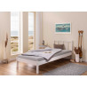 Lit enfant moderne en bois massif blanc Franny