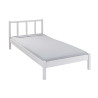 Lit enfant moderne en bois massif blanc Franny