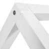 Lit cabane enfant moderne en pin massif laqué blanc Fannie