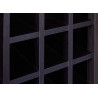 Armoire range-bouteilles contemporain noir/chêne Helena