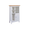 Armoire range-bouteilles contemporain blanc/chêne Sarina