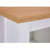 Armoire range-bouteilles contemporain blanc/chêne Sarina