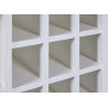 Armoire range-bouteilles contemporain blanc/chêne Sarina