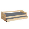 Lit banquette contemporain en pin massif Charline