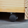 Lit banquette contemporain en pin massif Charline