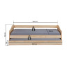 Lit banquette contemporain en pin massif Charline