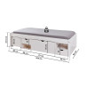 Lit enfant contemporain en pin massif blanc Miami