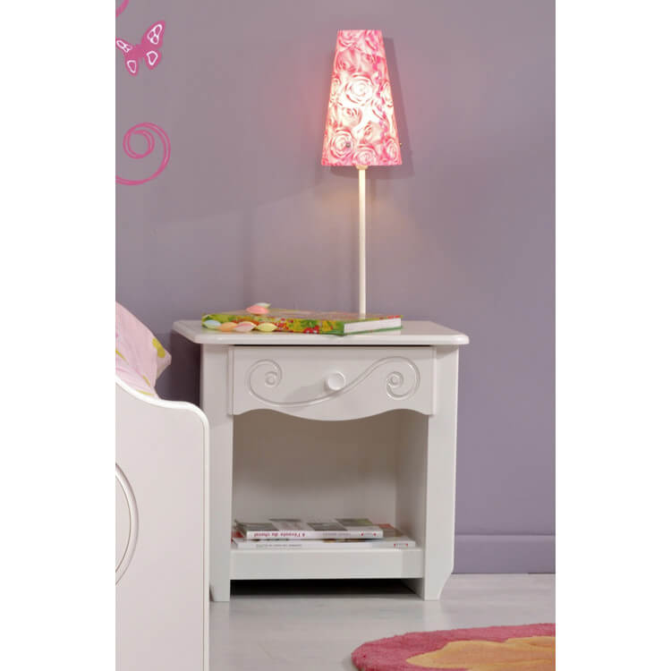 Chevet enfant contemporain blanc Megève Malicia