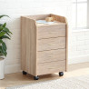Caisson de bureau contemporain chêne clair Jorgio