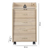 Caisson de bureau contemporain chêne clair Jorgio
