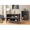 Armoire range-bouteilles contemporain anthracite/chêne Sarina
