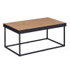 Table basse industrielle métal et bois Passion