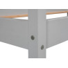 Lit cabane enfant moderne en pin massif gris Rosena
