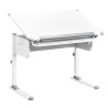 Bureau enfant réglable en hauteur blanc Steven