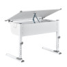 Bureau enfant réglable en hauteur blanc Steven