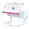 Bureau enfant évolutif inclinable blanc Mattie