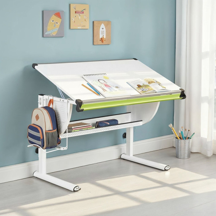 Bureau enfant évolutif inclinable blanc Mattie