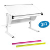 Bureau enfant évolutif inclinable blanc Mattie