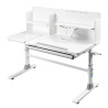 Bureau enfant réglable en hauteur blanc stacy