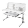 Bureau enfant réglable en hauteur blanc stacy