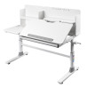 Bureau enfant réglable en hauteur blanc stacy