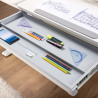 Bureau enfant réglable en hauteur blanc stacy