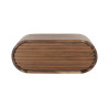 Chevet suspendu style nature en acacia massif brun Octolys