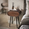 Chevet style nature en acacia massif brun Octolys