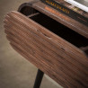 Chevet style nature en acacia massif brun Octolys