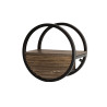 Etagère murale industrielle Ø 40 cm en acacia massif brun Circus