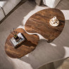 Tables basses style nature en acacia massif Monroe (lot de 2)