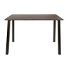 Table haute style nature en acacia massif brun Angie