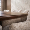 Table de salle à manger ovale 180 cm en acacia massif Sandie
