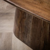 Table de salle à manger ovale 180 cm en acacia massif Sandie