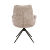 Fauteuil pivotant moderne en tissu Koraline (lot de 2)
