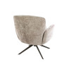 Fauteuil pivotant moderne en tissu chenille Zaya