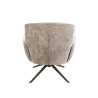 Fauteuil pivotant moderne en tissu chenille Zaya