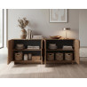 Buffet/bahut contemporain 205 cm coloris mercure Zenitude