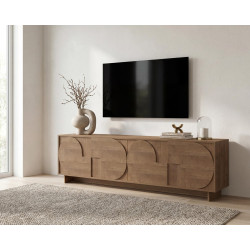 Buffet/bahut bas contemporain 205 cm coloris mercure Zenitude