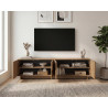 Buffet/bahut bas contemporain 205 cm coloris mercure Zenitude