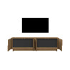 Buffet/bahut bas contemporain 205 cm coloris mercure Zenitude