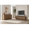Buffet/bahut bas contemporain 205 cm coloris mercure Zenitude