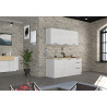 Cuisine complète 180 cm contemporaine blanc/chêne Louna