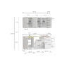 Cuisine complète 180 cm contemporaine blanc/chêne Louna