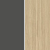 Cuisine complète 180 cm contemporaine anthracite mat/chêne Louna