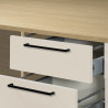 Cuisine complète 180 cm contemporaine cachemire/chêne Louna