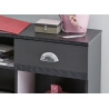 Bureau enfant contemporain gris ombre/rose Pop Art